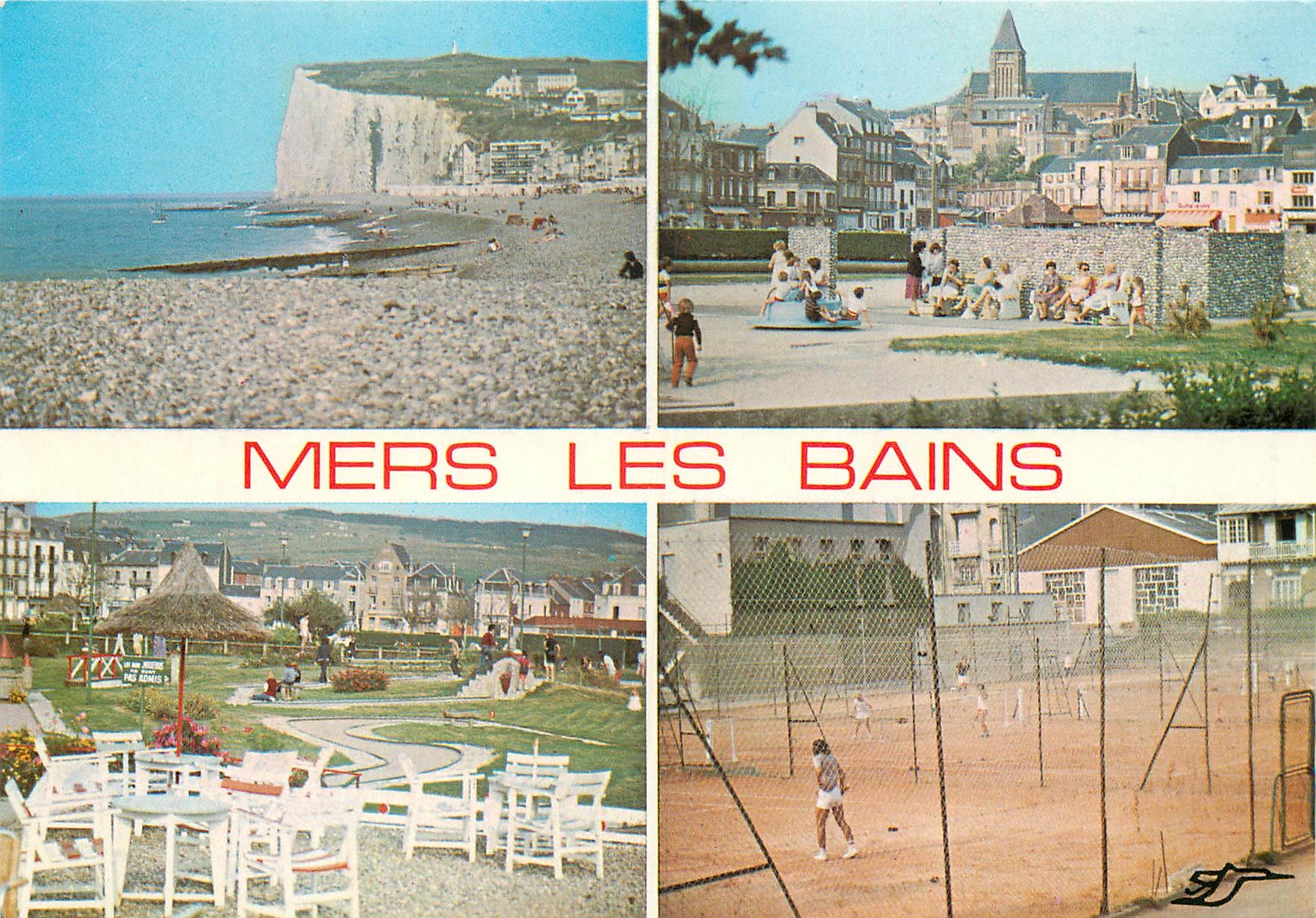 CPM Mers les Bains la Falaise le Golf Jardin d'enfants les Tennis