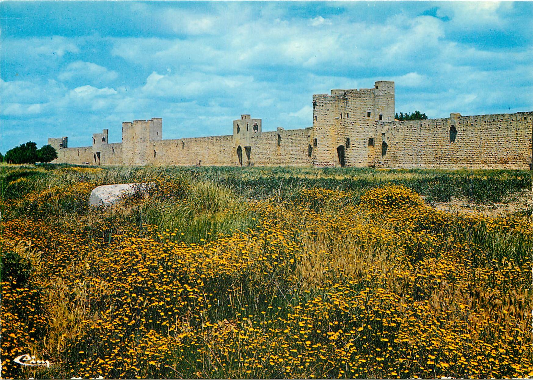 CPM Aigues Mortes Les remparts sud avec la tour des Bourguignons