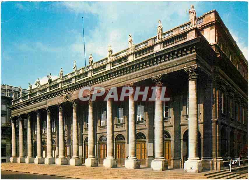 CPM Couleurs et Lumiere de France Bordeaux (Gironde) Le Grand Theatre Construit de (773 a 1780