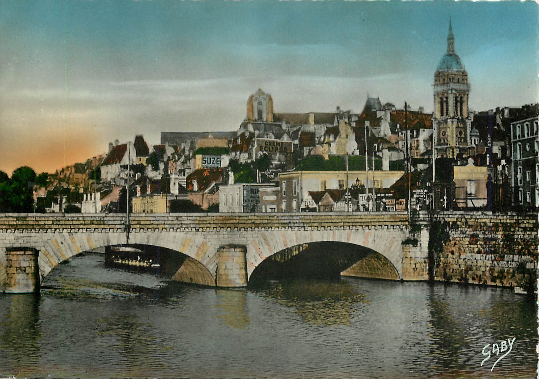 CPM Le Mans le Pont Gambella et la Sarthe