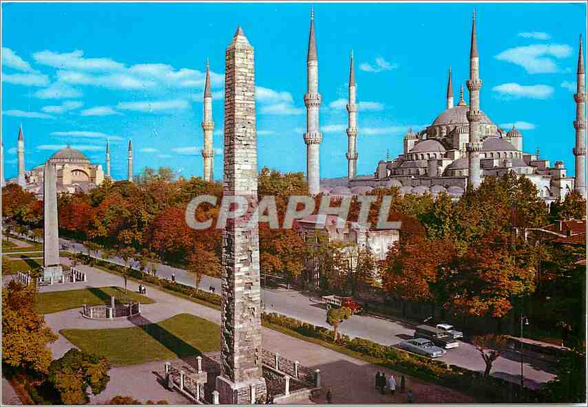 CPM Istanbul Turkiye Hippodrome et la mosquee bleue