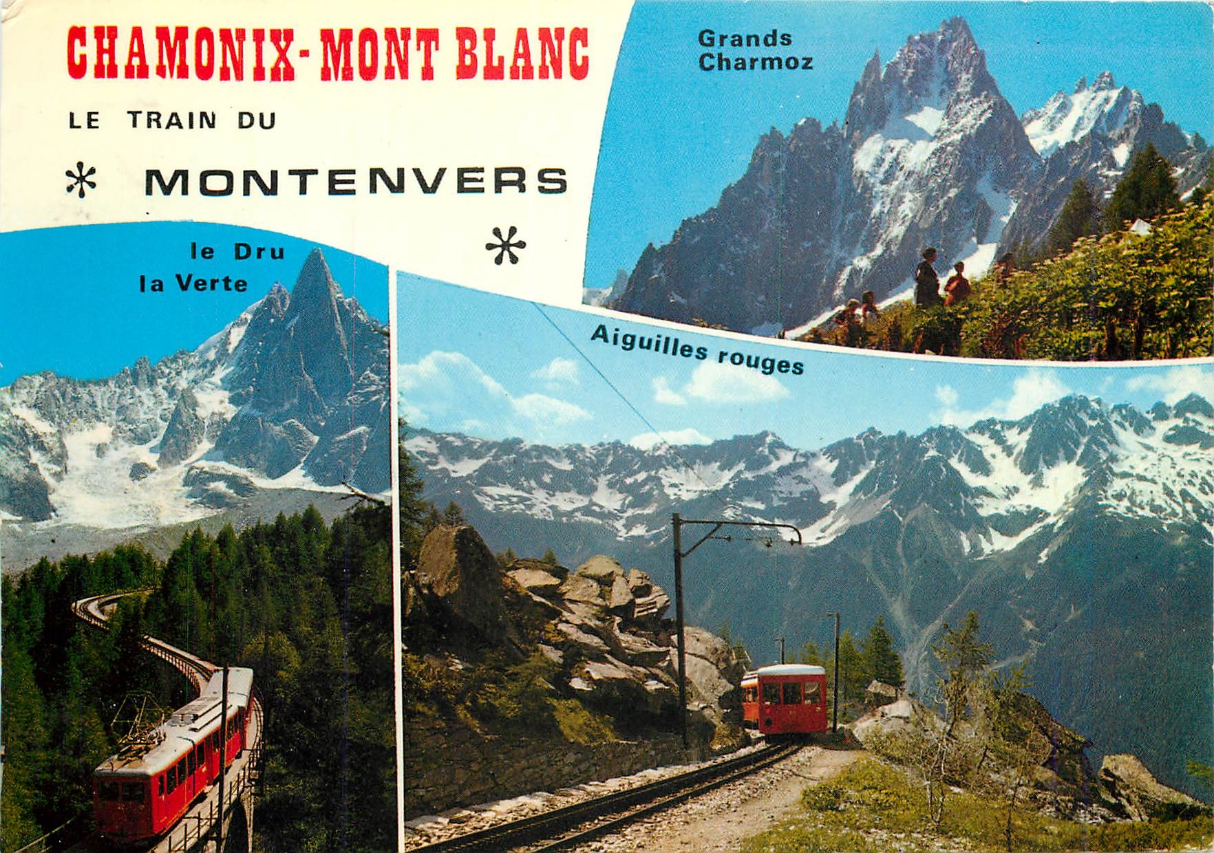 CPM Chamonix Mont Blanc Le Train du Montenvers alt 1909 m permettant l'excursion a la Mer de Glace