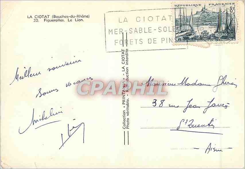 La Ciotat — Figuerolles, Le Lion — Éditeur imprécis — Reverso