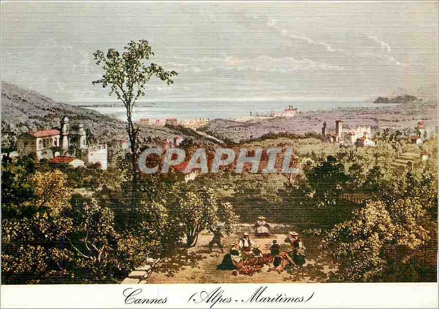 CPM Le Cannet au temps Jadis Vers 1860 Villa Sardou habitee par la tragedienne Rachel