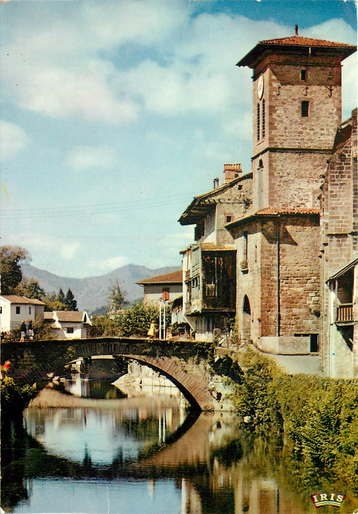 CPM Saint Jean Pied de Port Le Pont d'Espagne et la Nive