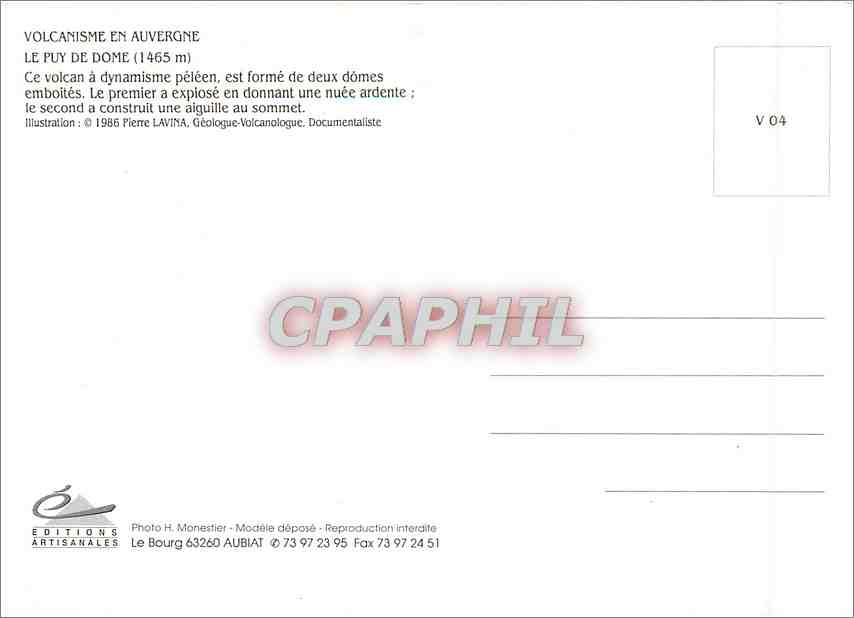 CPM Volcanisme en Auvergne Le Puy de Dome (1465 m)) ce volcan a dynamisme peleen — Verso