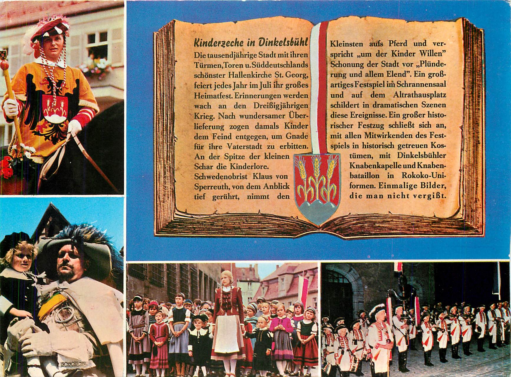 CPM Dinkelsbuhl Romantischen Strabe und en der Deutschen Ferienstrabe Alpen Ostsse
