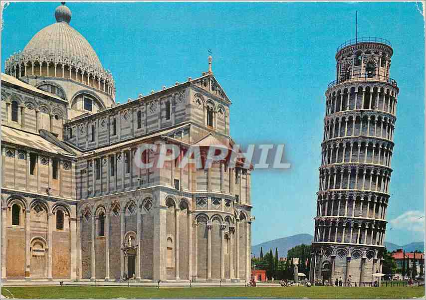 CPM Pisa Piazza dei Miracoli Abside de la Cathedrale et la Tour Penchee