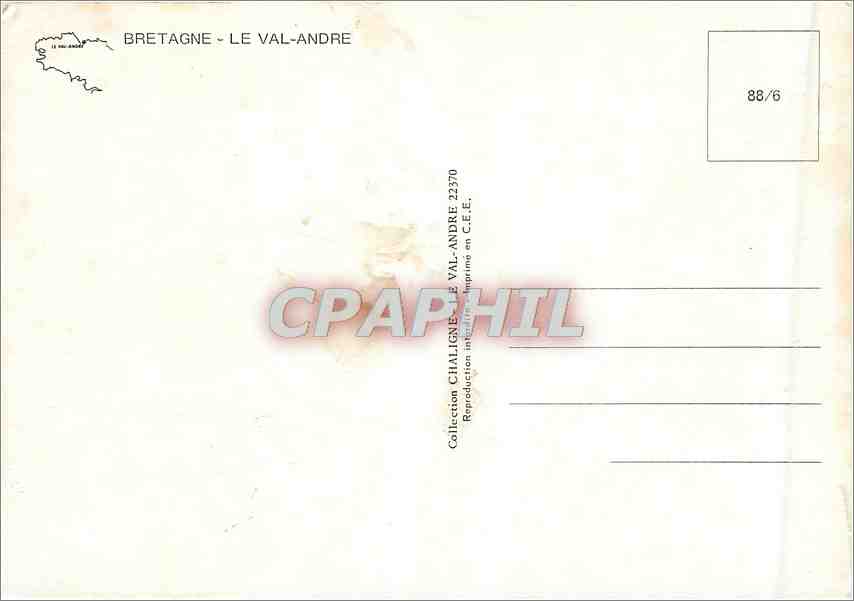 CPM Bretagne Le Val Andre — Rückseite