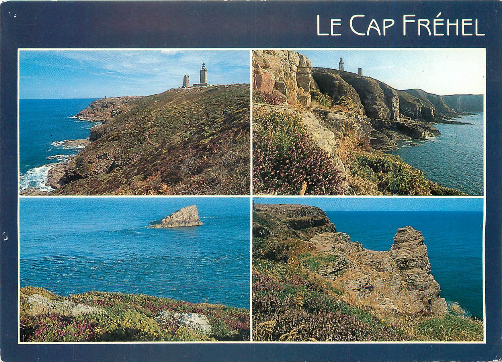 CPM Le Cap Frehel (Cotes d'Armor) Les phares les falaise le Cap et le rocher de la Fauconniere