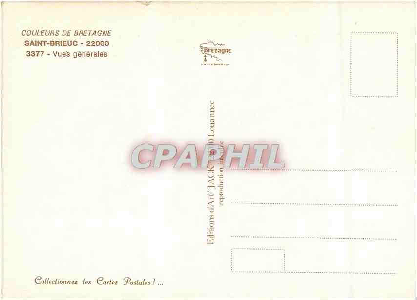 CPM Couleurs de Bretagne Saint Brieuc Vues generales — Rückseite