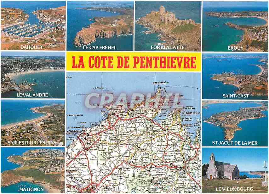 CPM La Cote Penthievre (Cotes d'Armor) Les Sites touristiques