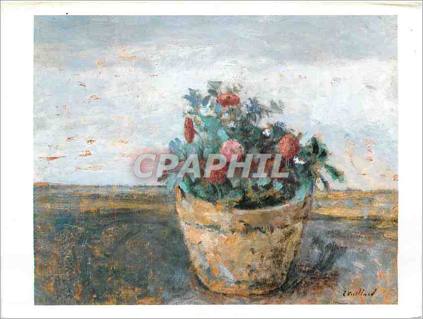 CPM Edouard Vuillard Pot de Fleurs Huile sur carton