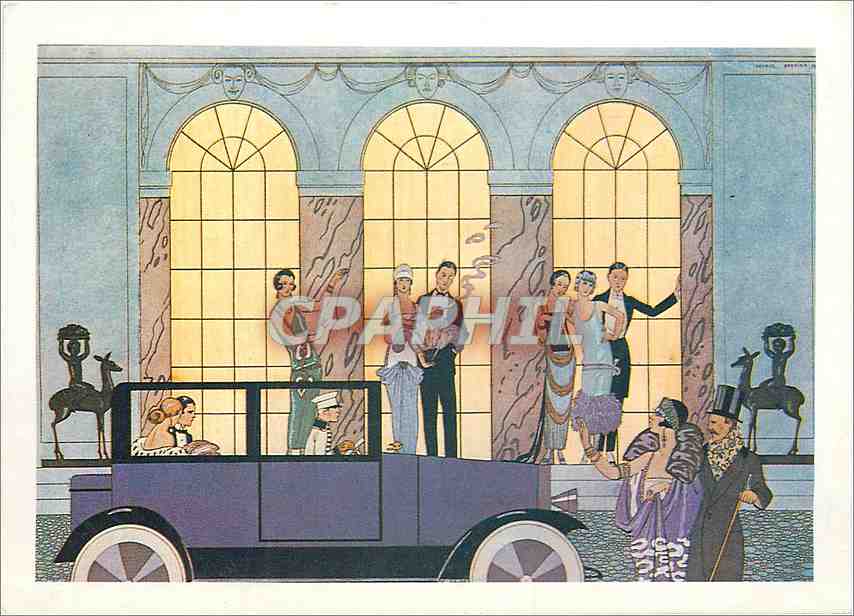 CPM Gorge Barbier Au revoir illustratio pour le bonheur du jour ou les Grace a la Monde 1924