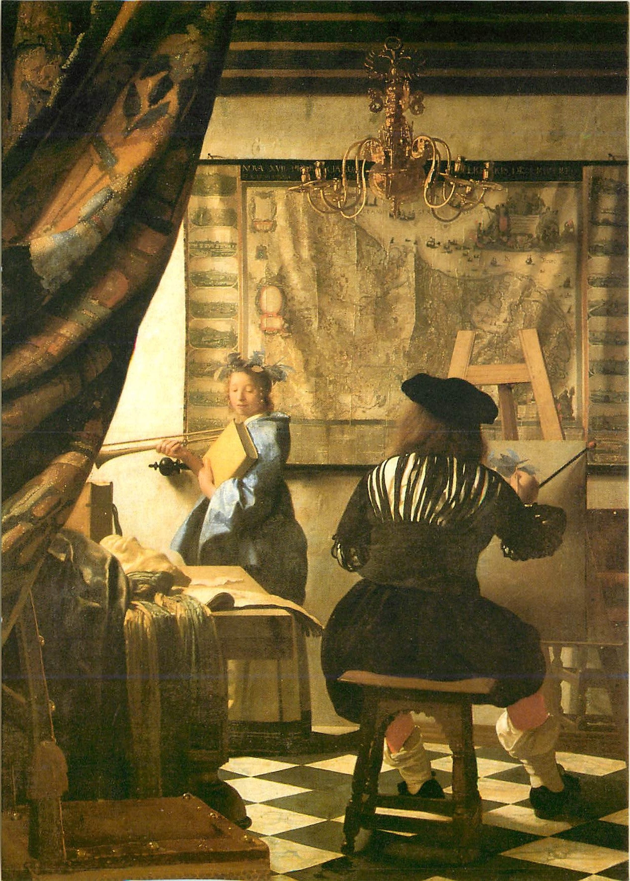 CPM Johannes Vermeer van Delft (1632 1675) le paintre et son modele