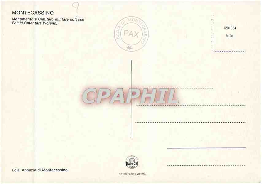 CPM Montecassino Monumento e Cimitere militare polacco — Rückseite