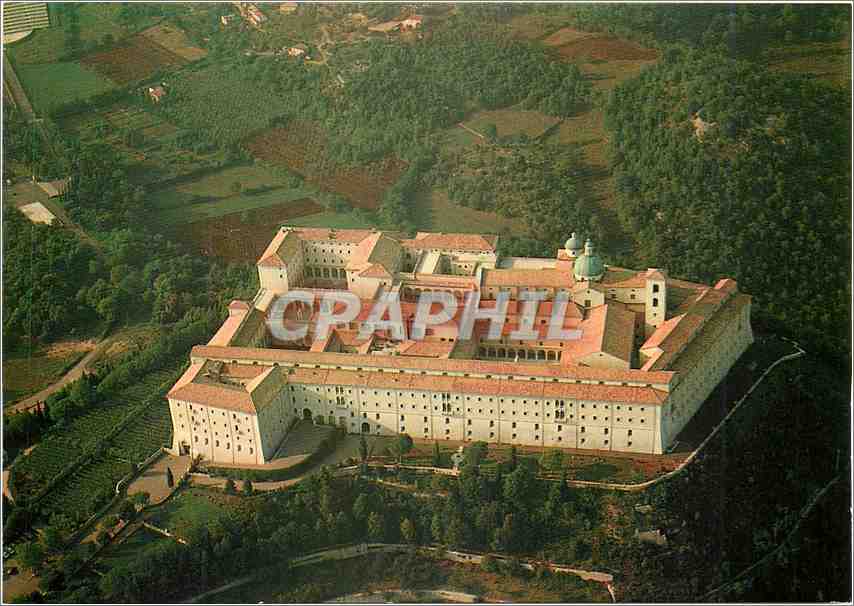 CPM Abbazia di Montecassin Vue aerienne