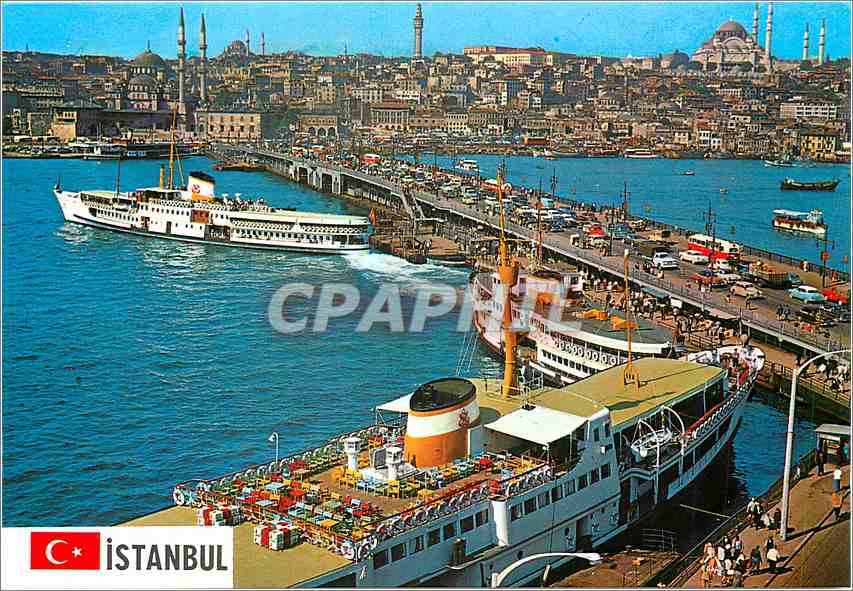 CPM Istanbul Turkiye Le Pont de Galata nouvelle Mosque et Suleymaniye