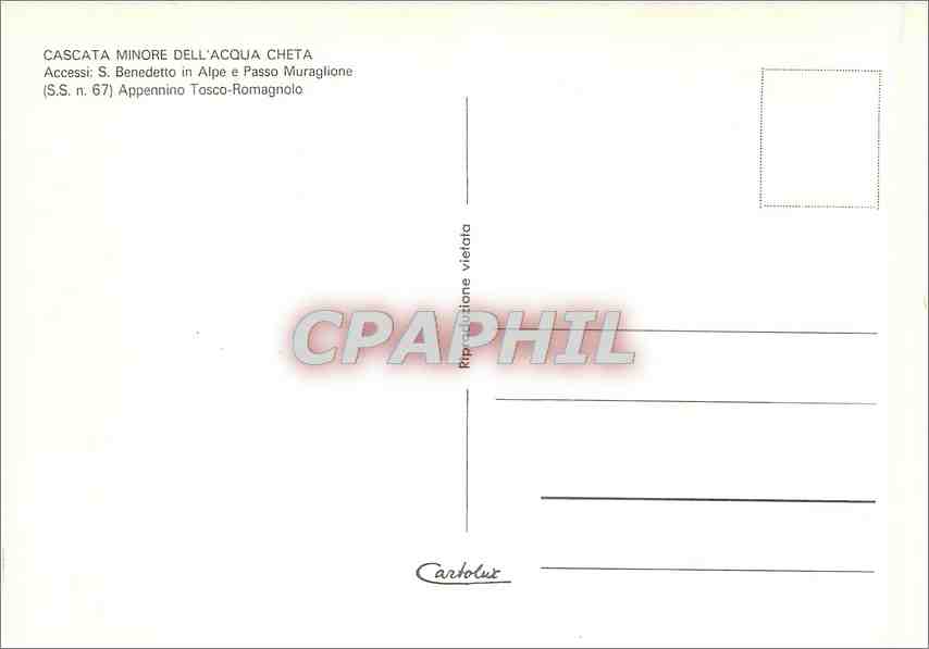 CPM Cascata Minore Dell acoua Cheta — Rückseite