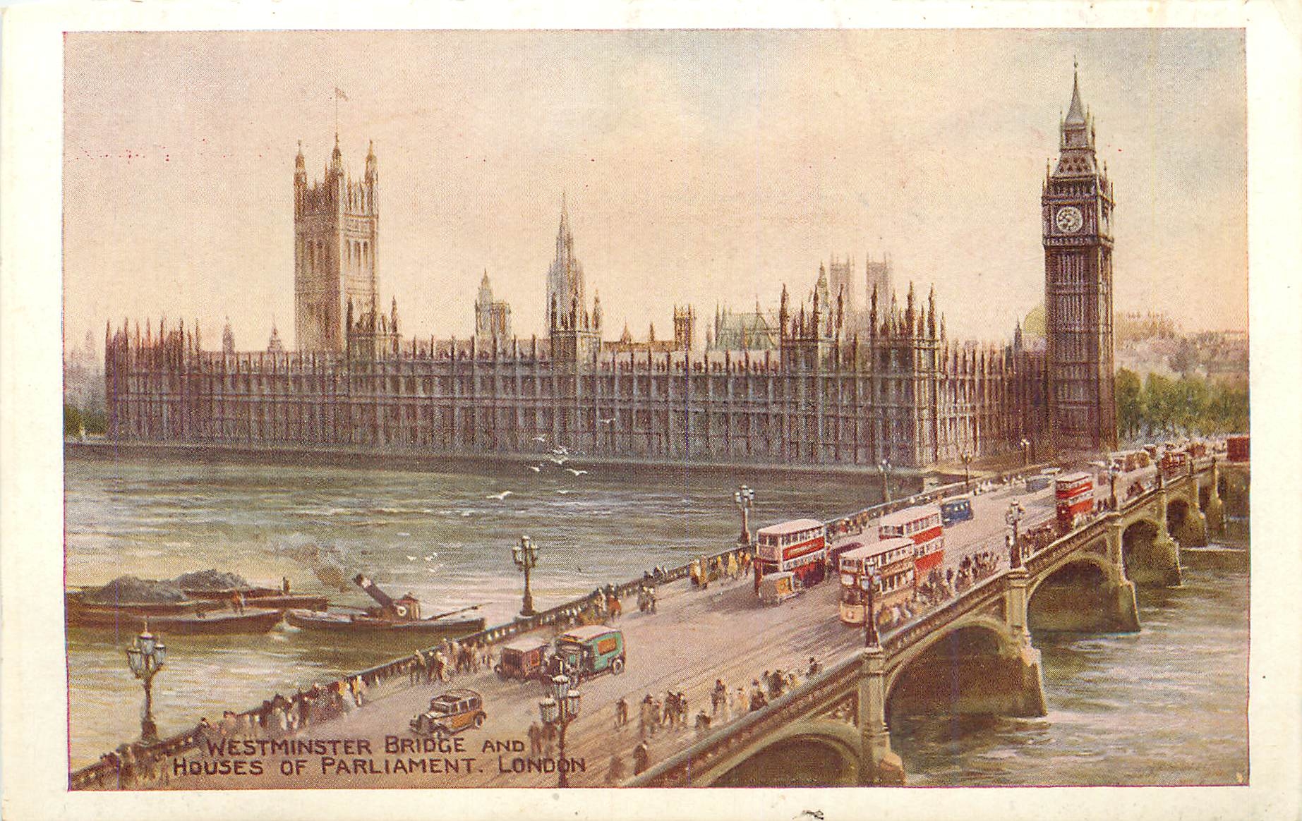 CPM London Houses of parliament Westminster Bridge