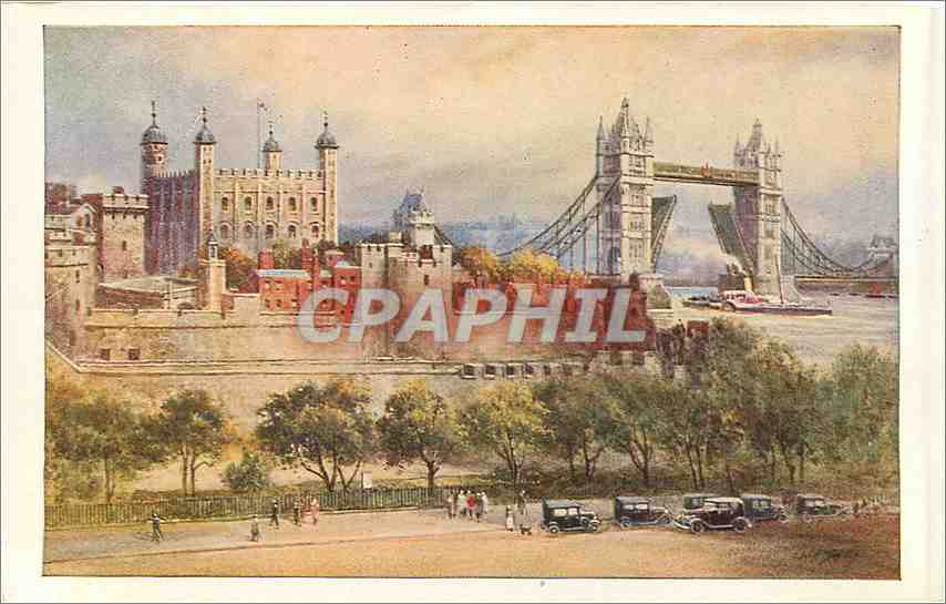 CPM London Houses of parliament Westminster Bridge — Rückseite
