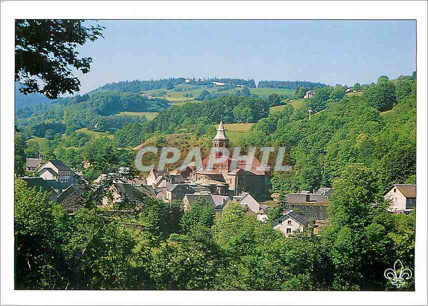 CPM Auvergne L'eglise romane d'Orcival du XIIe s
