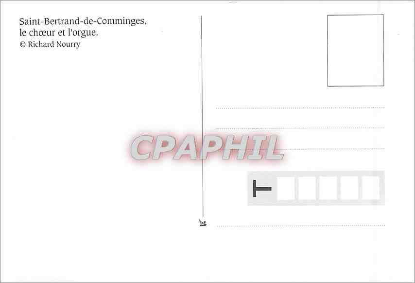 CPM Saint Bertrand de Comminges le choeur et l'orgue — Verso