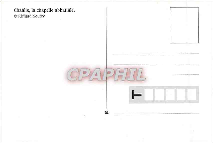 CPM Chaalis la chapelle abbatiale — Rückseite