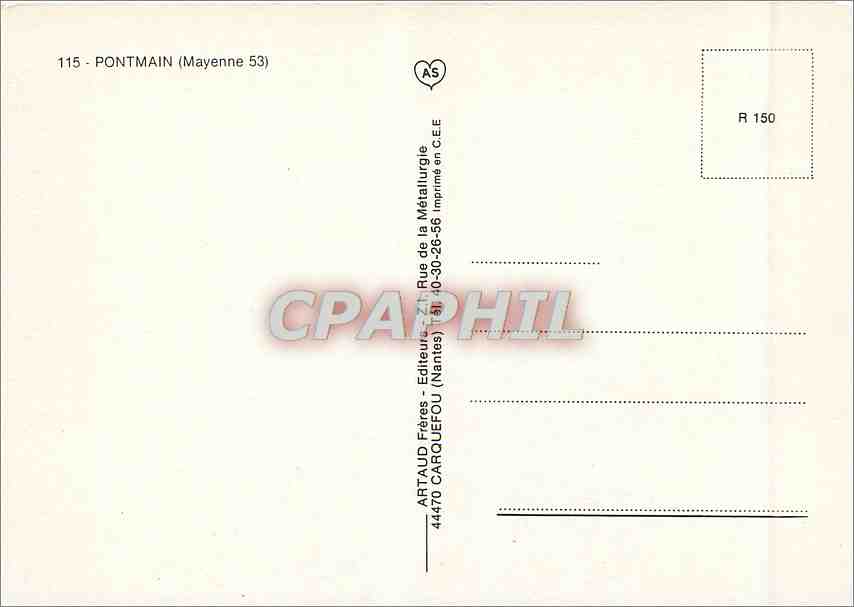 CPM Pontmain (Mayenne) — Back