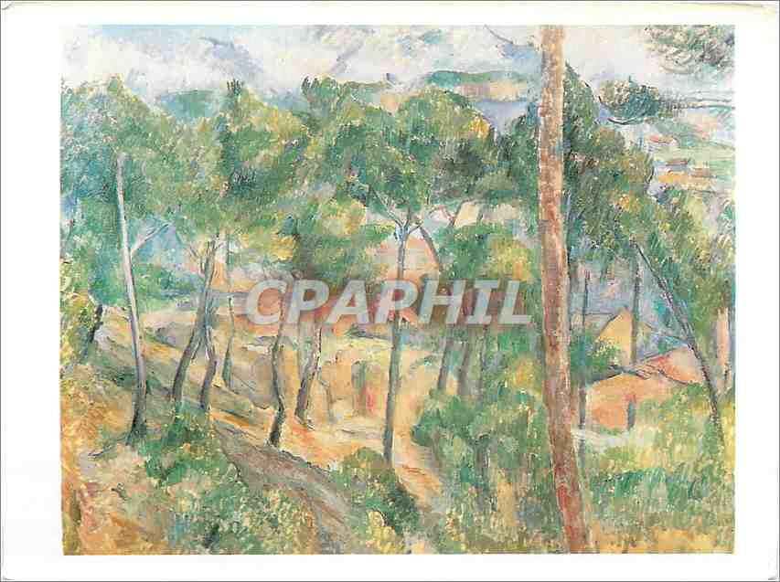 CPM Paul Cezanne Paysage a l'Estaque huile sur toile 73 cm* 92 cm 1889 1885