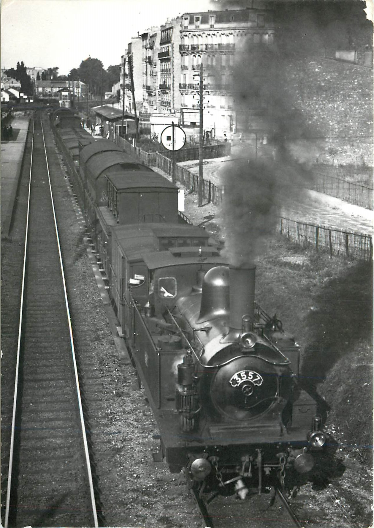 CPM La Belle Epoque le Paris St Germain Gare d'Asnieres