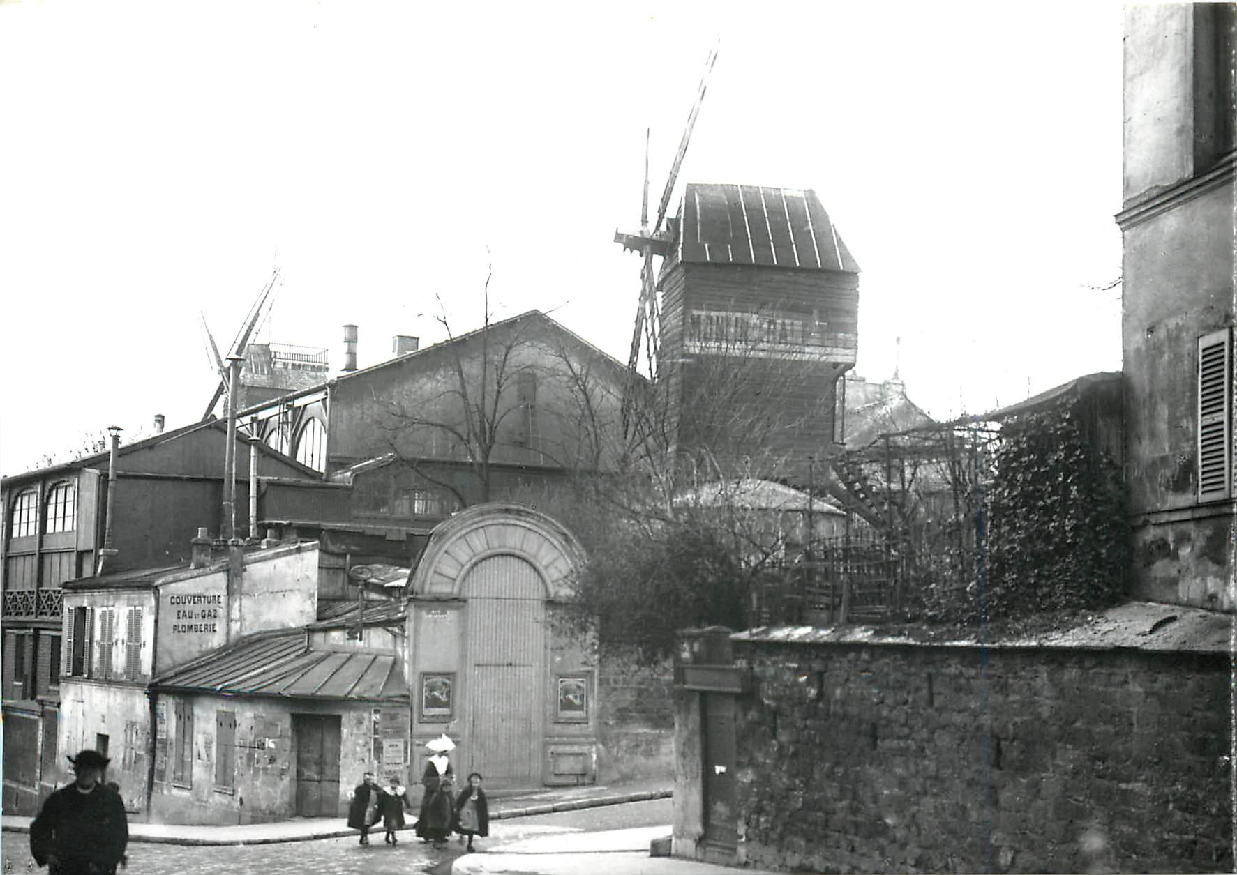 CPM Paris Les Moulins de Montmartre