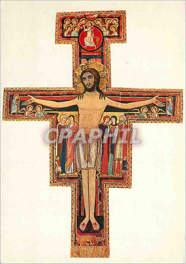 CPM Assisi Chiesa di S Chiara Crucifix qui parla a St Francois en St Damien