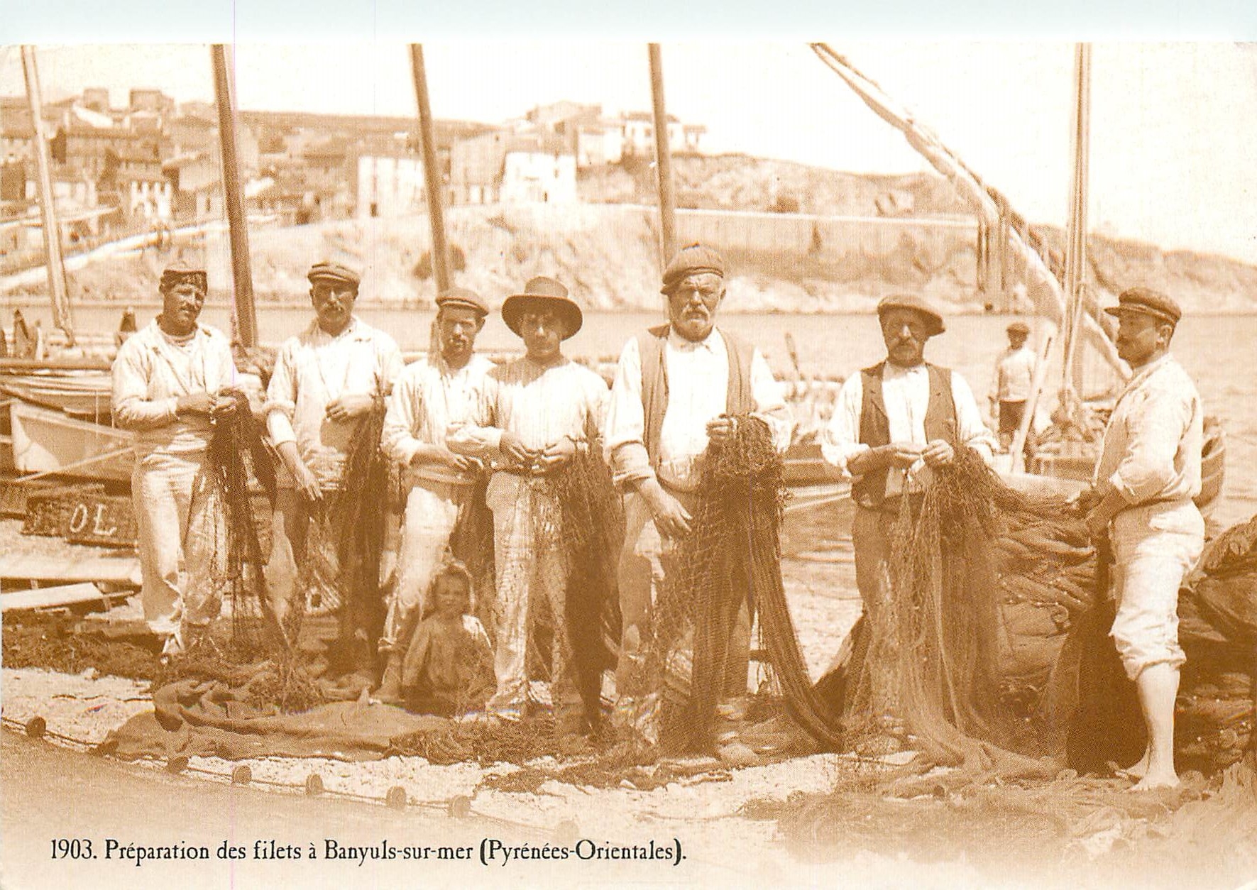 CPM 1903 Preparatio  des folets a Banyuls sur mer (Pyrenees Ort)