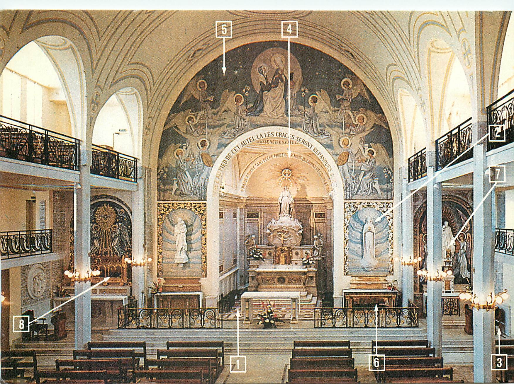 CPM Endroit exact de la premiere apparition Notre Dame de la Chapelle miraculeuse