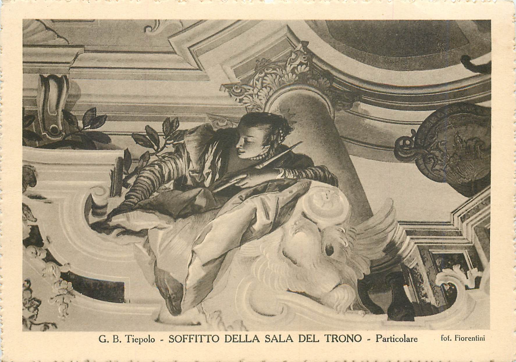CPM Soffitto Della sala Del Trono Particolare Venezia 1936 XIV