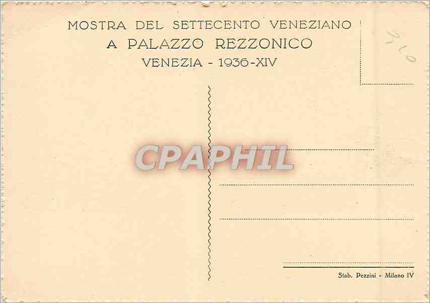 CPM Soffitto Della sala Del Trono Particolare Venezia 1936 XIV — Verso