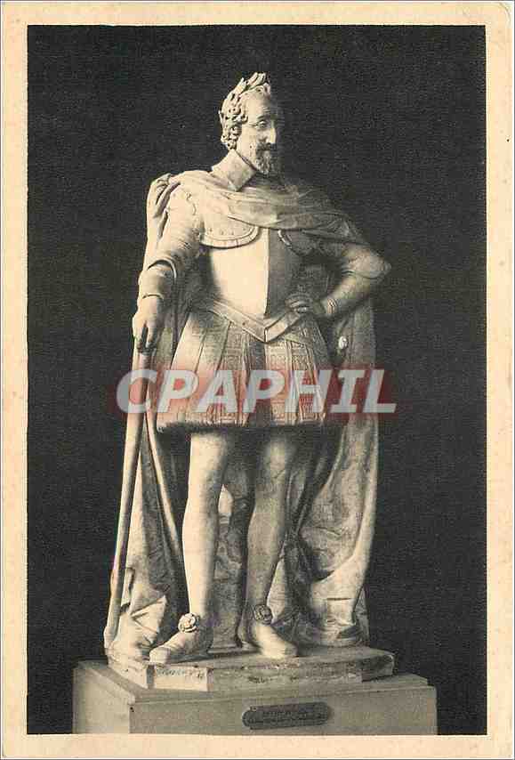 CPM Musee du Louvre (Salles de Sculpture Francaise du XVIIe s) Barthelemy Tremblay Statue de Henri I