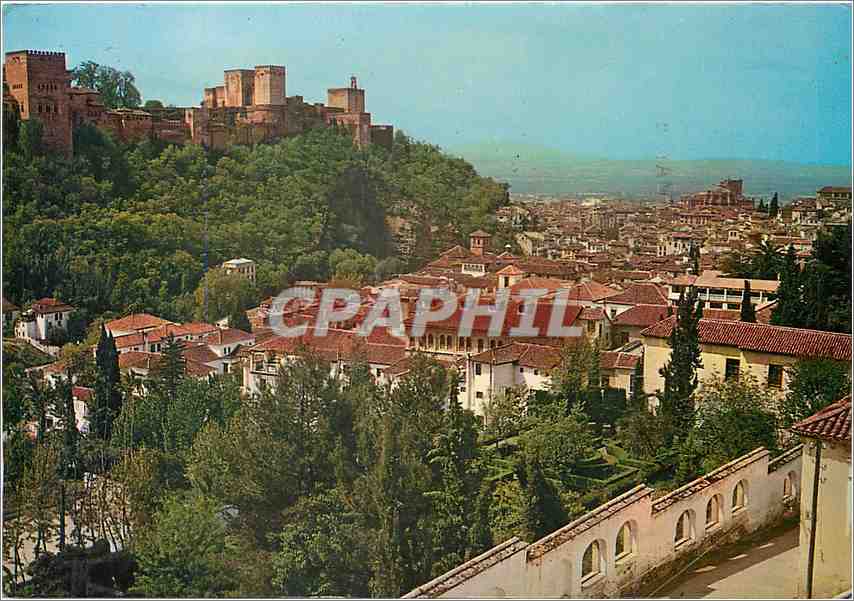 CPM Granada Vue partielle de la Alhambra