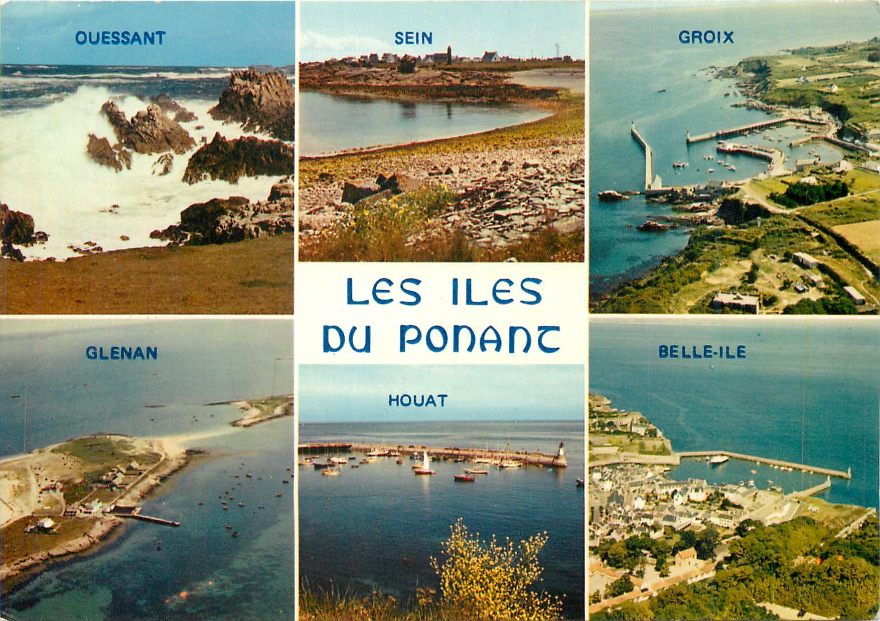 CPM Les Iles Du Ponant Quessant la cote pres du phare sein