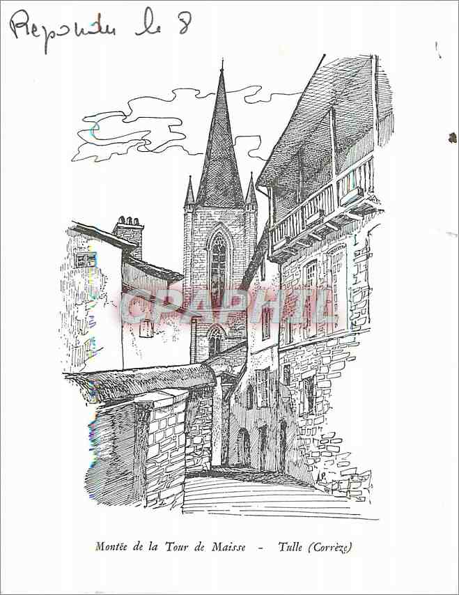 CPM Montee de la Tour de Maisse Tulle (Correze)