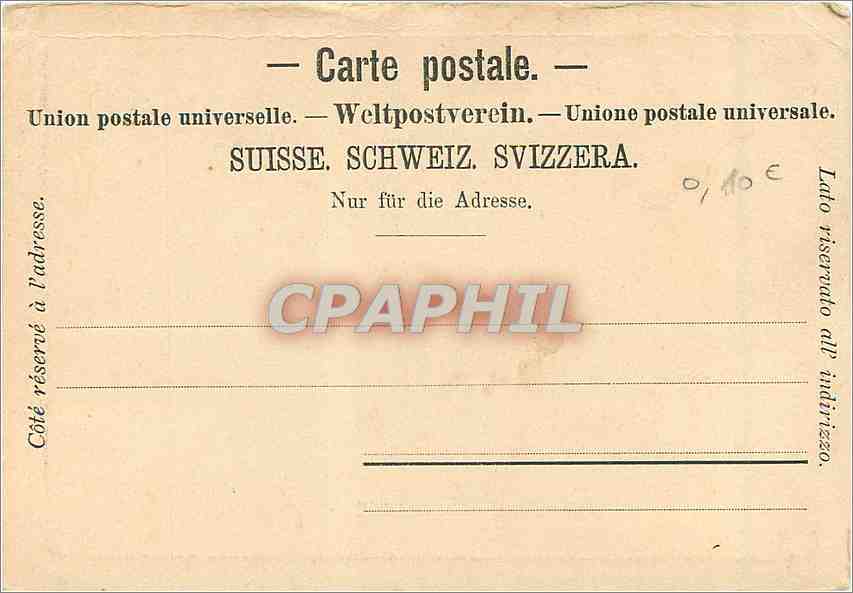 CPM Territet Montreux Clarens — Rückseite