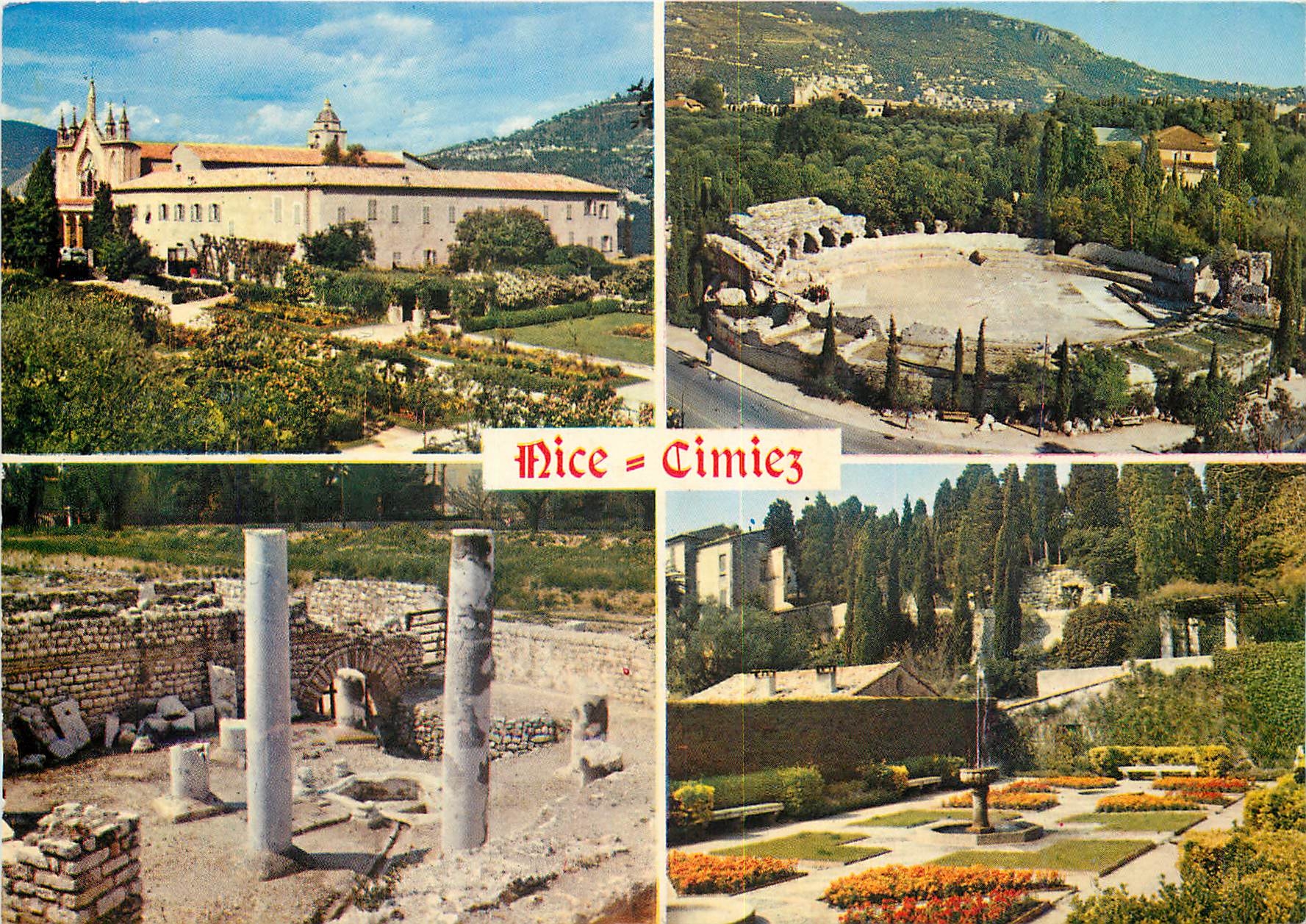 CPM Nice Cote d'Azur French Riviera Le Monastere les Arenes vestiges romains les jardins