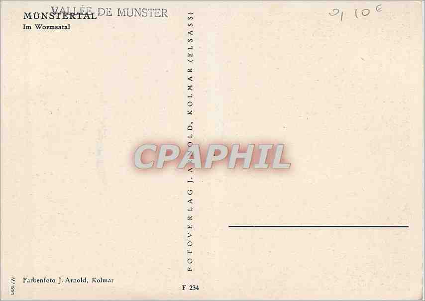 CPM Munstertal Im Wormsatal — Rückseite