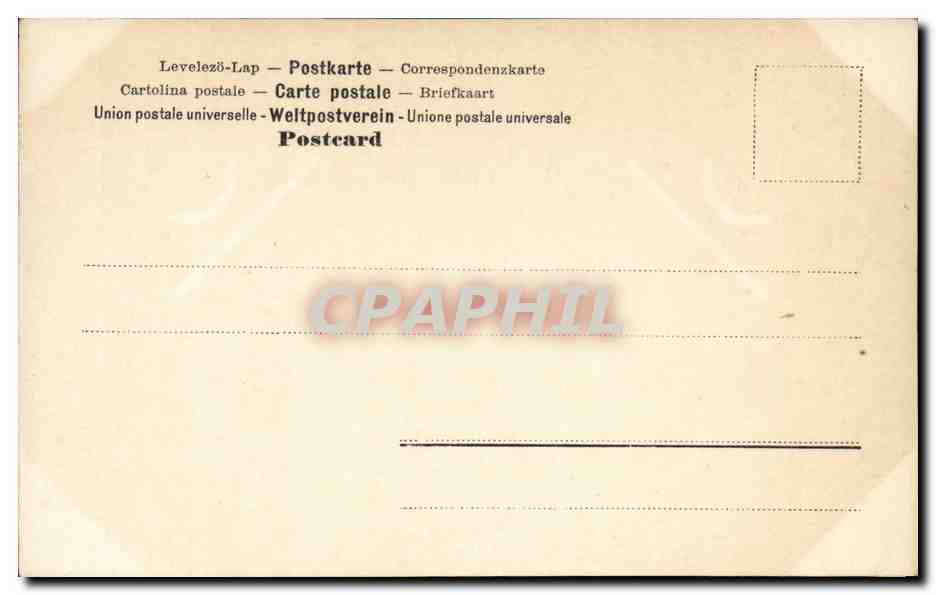 Jolie Femme-CPA — Rückseite