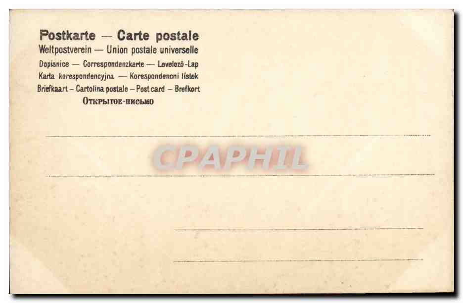 Jolie Femme-CPA — Rückseite