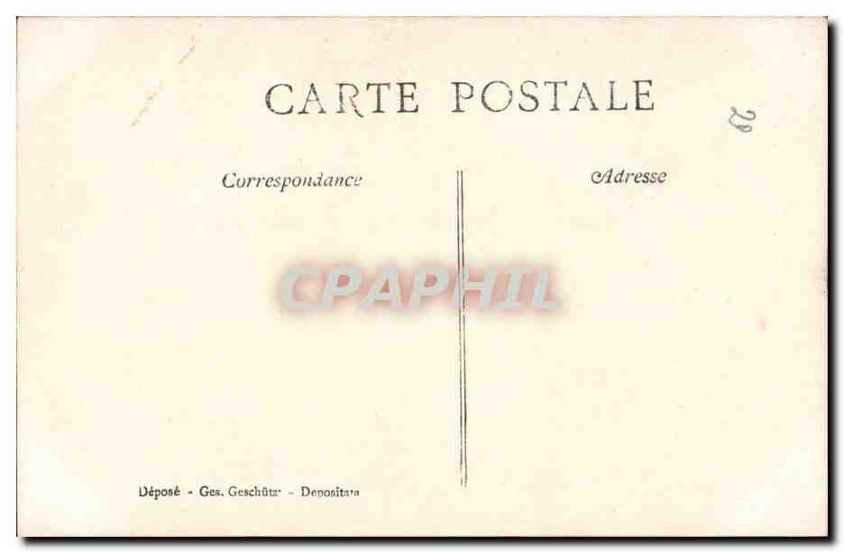 Jolie Femme avec des fleurs -CPA — Rückseite