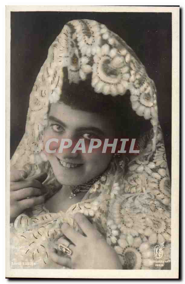 Femme en voile brodé — Éditeur : DÉTITEURS D'ART PARIS — N° 2032