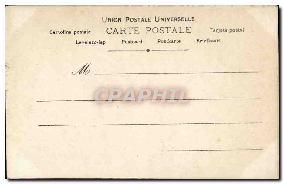 Jolie femme- Joyeuses Paques -Coq -CPA — Rückseite