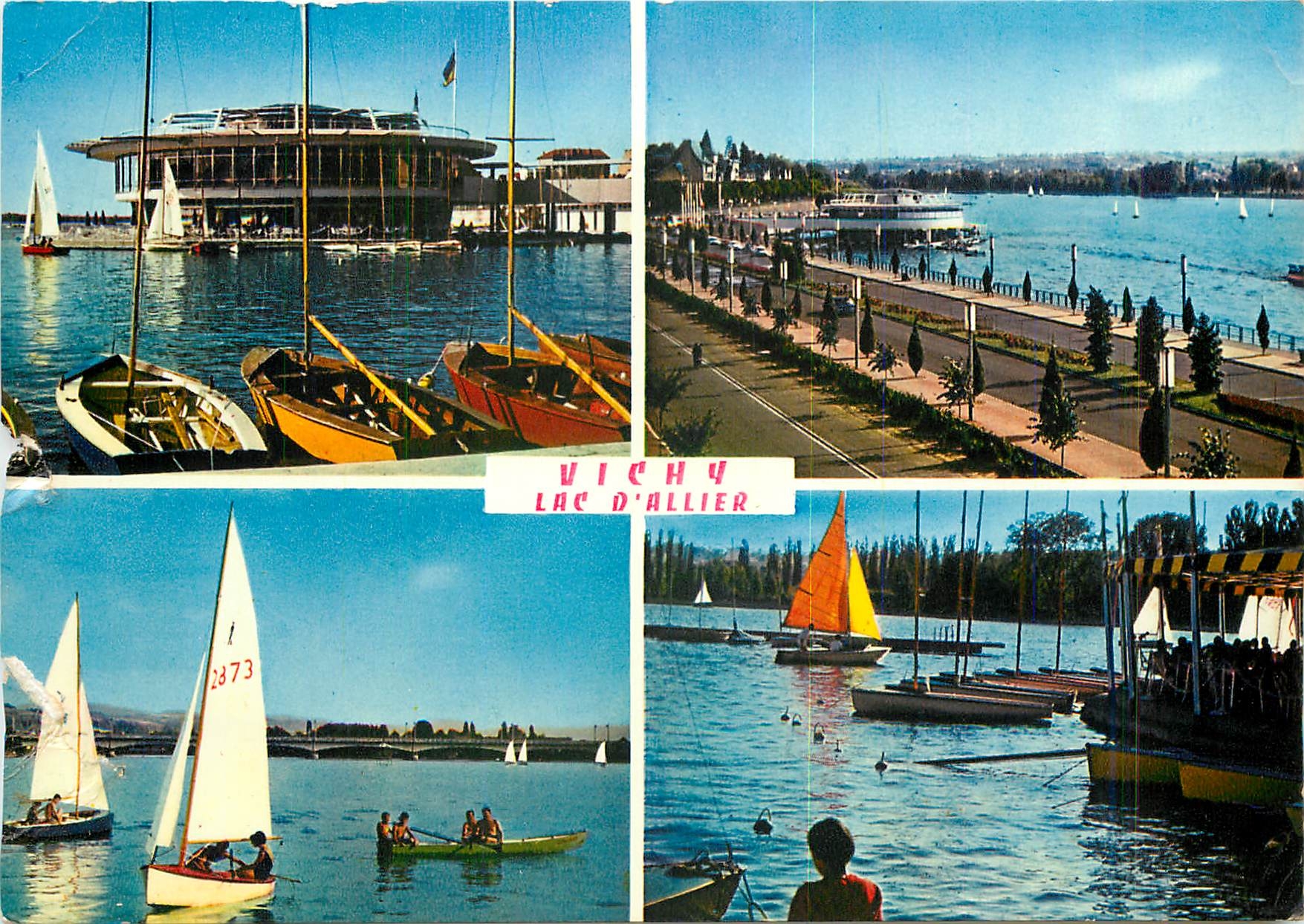 CPM Vichy (Allier) Station ideal Sante Vacances Lac d'Allier Tous les sports nautiques